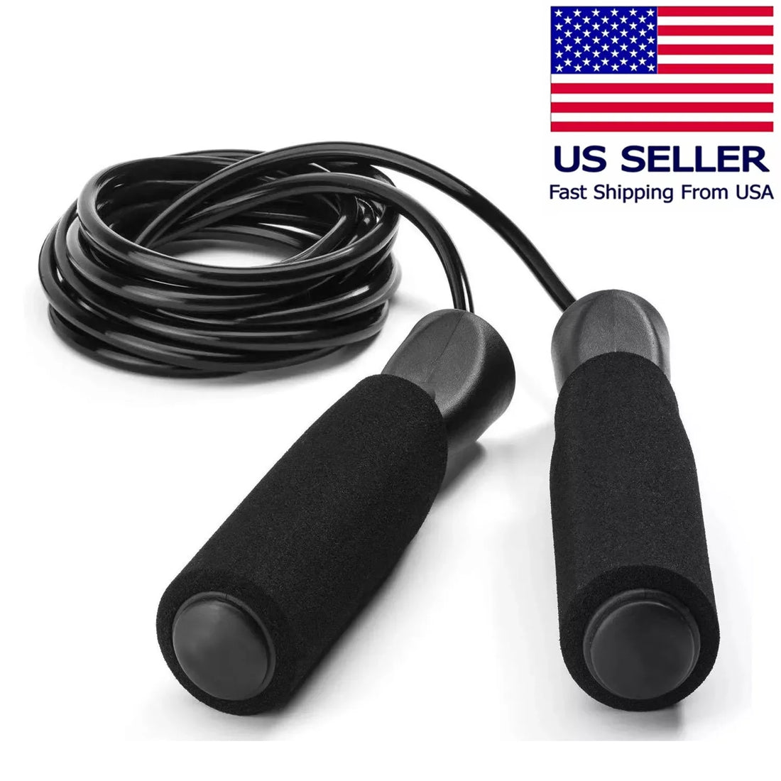 Skipping Rope with Ball Bearings Rapid Standard Speed Jump Rope PVC Cable