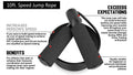 Skipping Rope with Ball Bearings Rapid Standard Speed Jump Rope PVC Cable