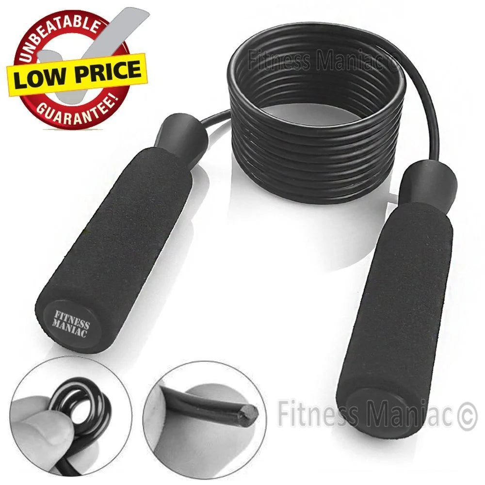 Skipping Rope with Ball Bearings Rapid Standard Speed Jump Rope PVC Cable