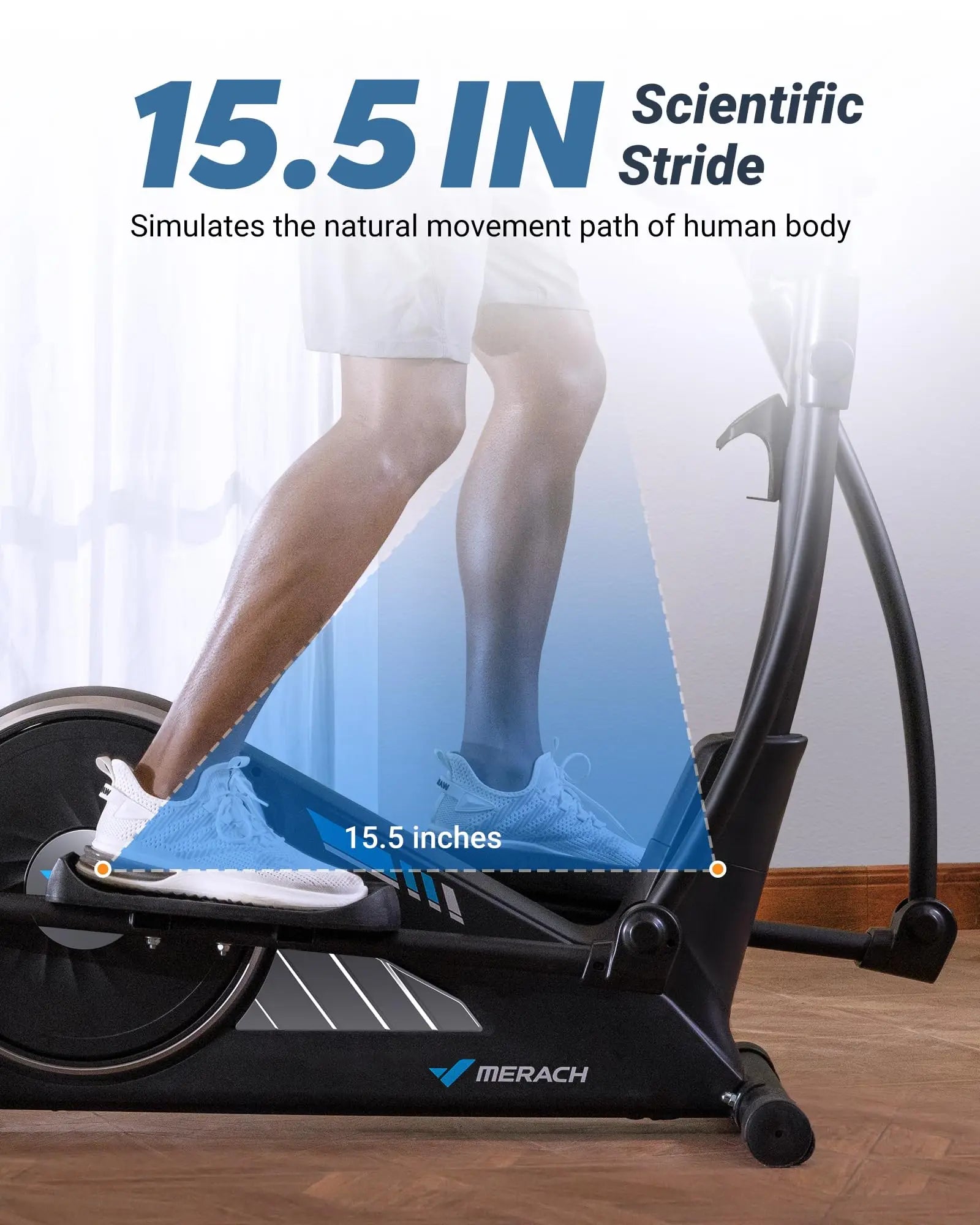 Elliptical Machine Elliptical Machine Home Hyper-Quiet Magnetic Drive System 16Levels Adjustable Resistance  App