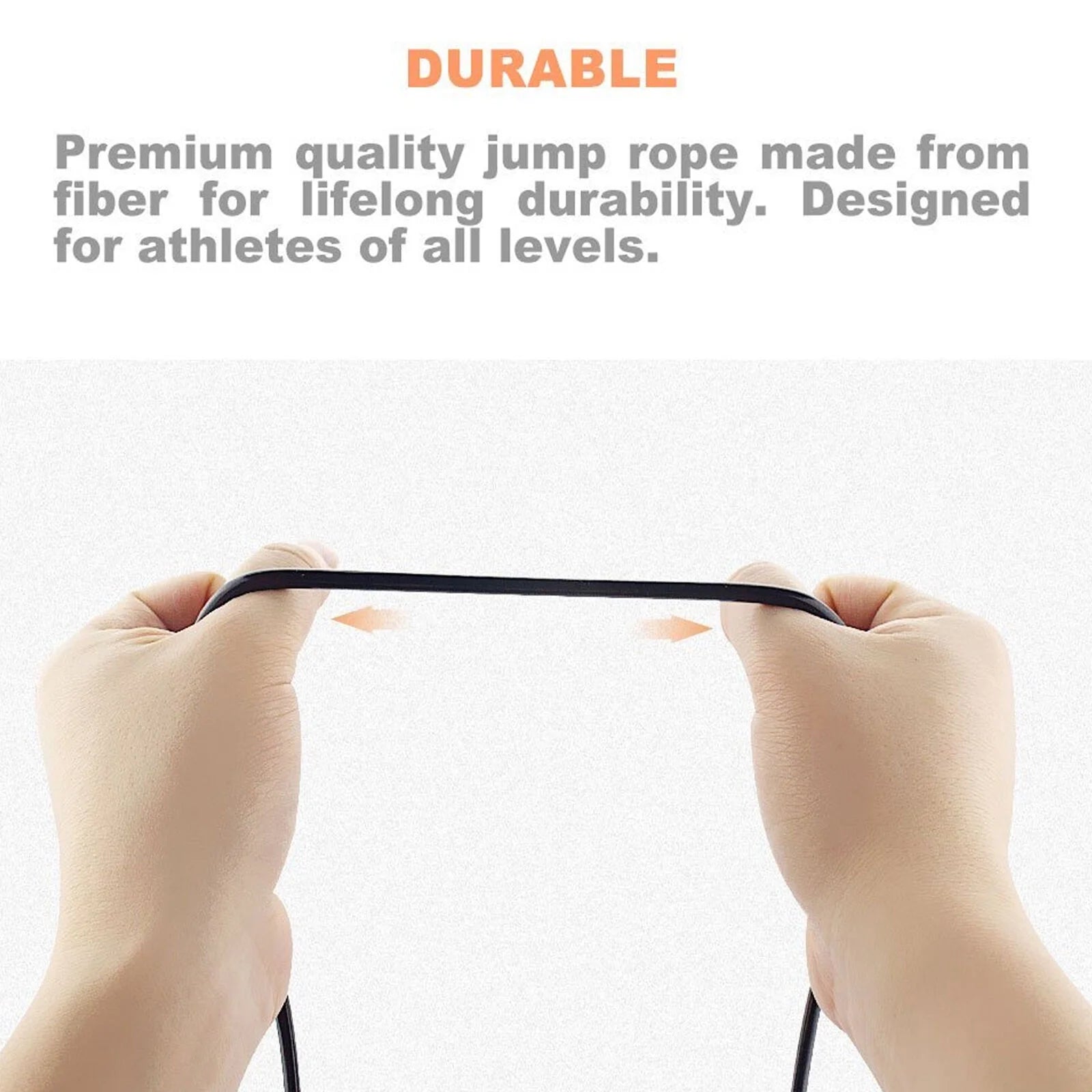 Skipping Rope with Ball Bearings Rapid Standard Speed Jump Rope PVC Cable