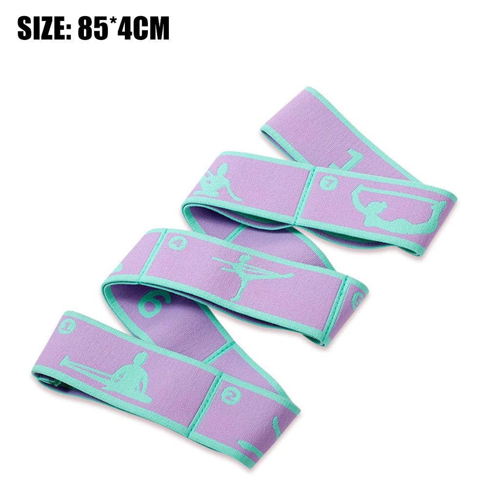 Multi-Section Elastic Yoga Resistance Bands Adult Child Dance Training Gym Home Pilates Exercise Pull Strap Belt Fitness Sport