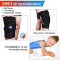 Ice Packs for Knee Injuries, Gel Hot Cold Pack W/ Wrap for Knee Surgery, Pain Relief