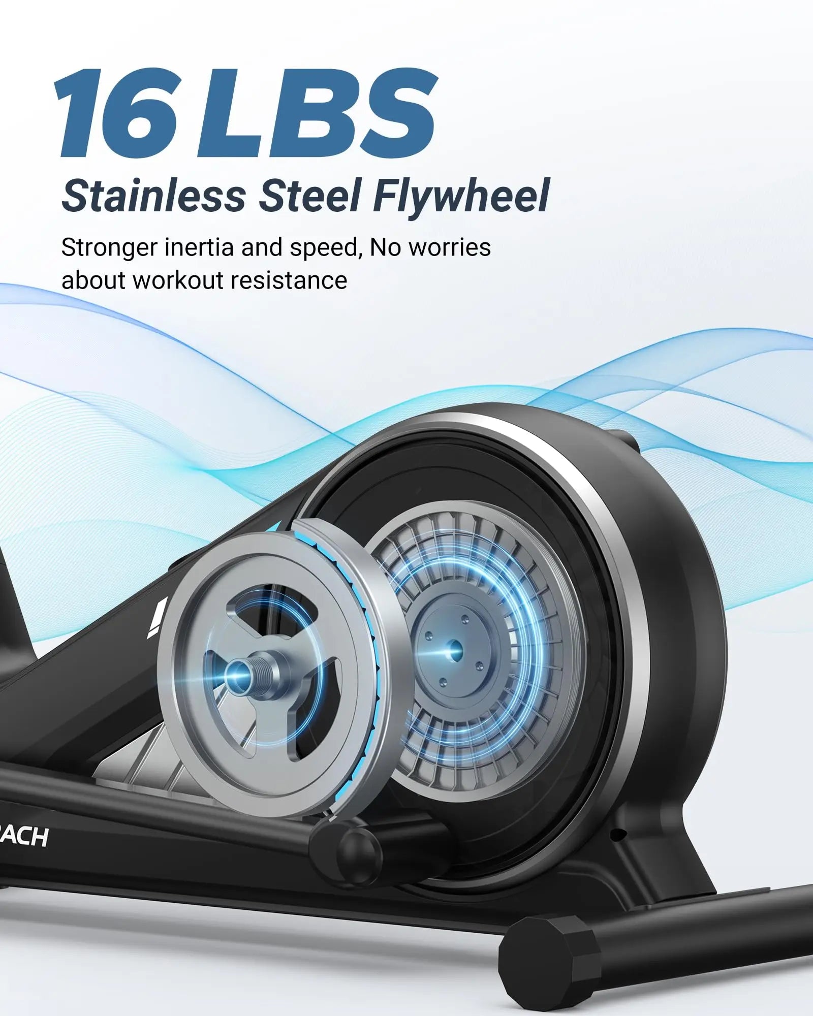 Elliptical Machine Elliptical Machine Home Hyper-Quiet Magnetic Drive System 16Levels Adjustable Resistance  App