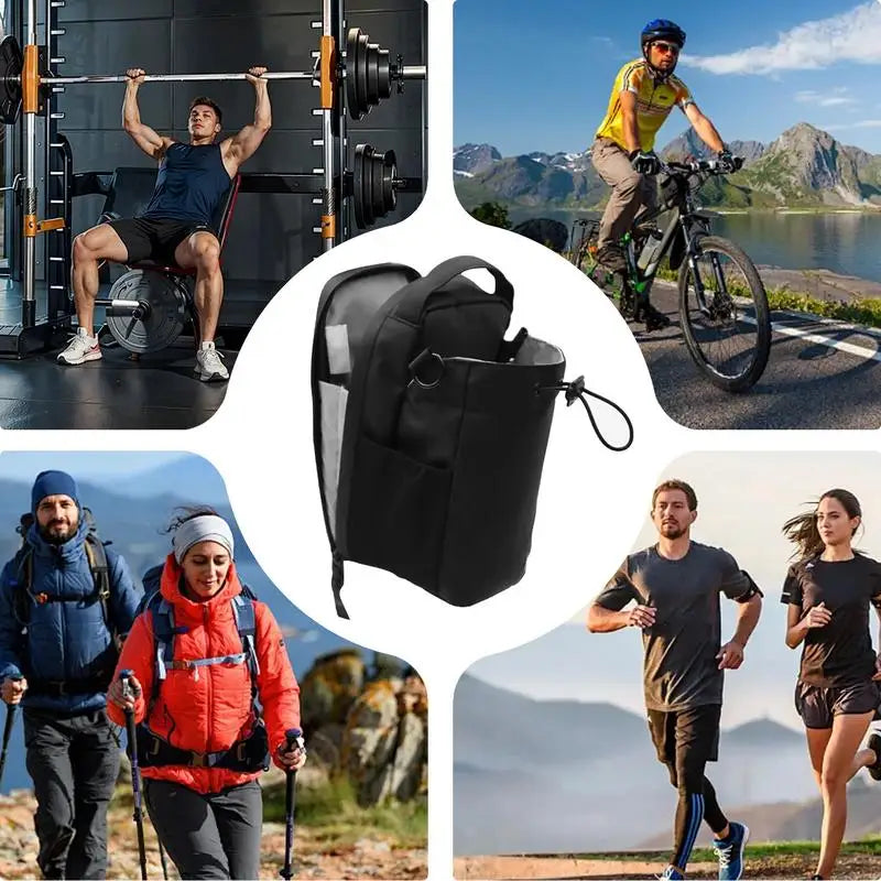 Magnetic Gym Bag Large Capacity Carrier Bag with Phone Pocket Portable Gym Water Bottle 