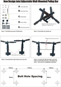 Pull up Bar Wall Mounted: Adjustable Wall Joist Mount Pull up Bar & Chin up Bar
