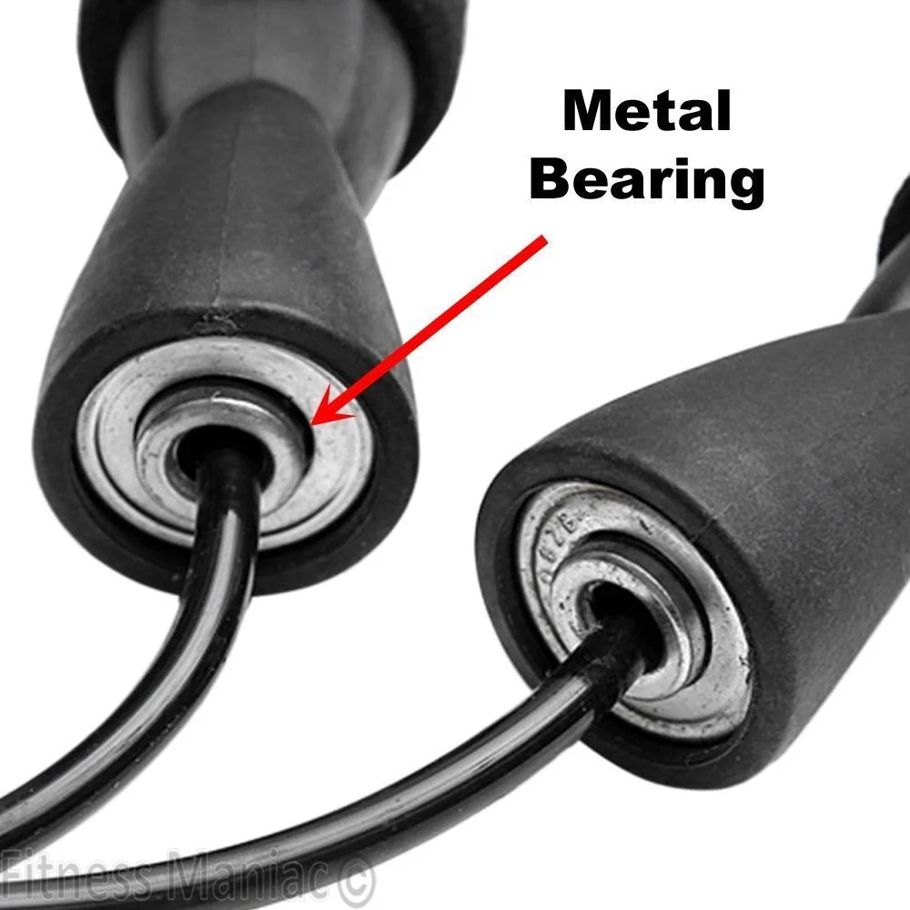 Skipping Rope with Ball Bearings Rapid Standard Speed Jump Rope PVC Cable