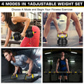 4-In-1 Free Weight Combination with Curved Bar Connector for Women Men Workout Fitness