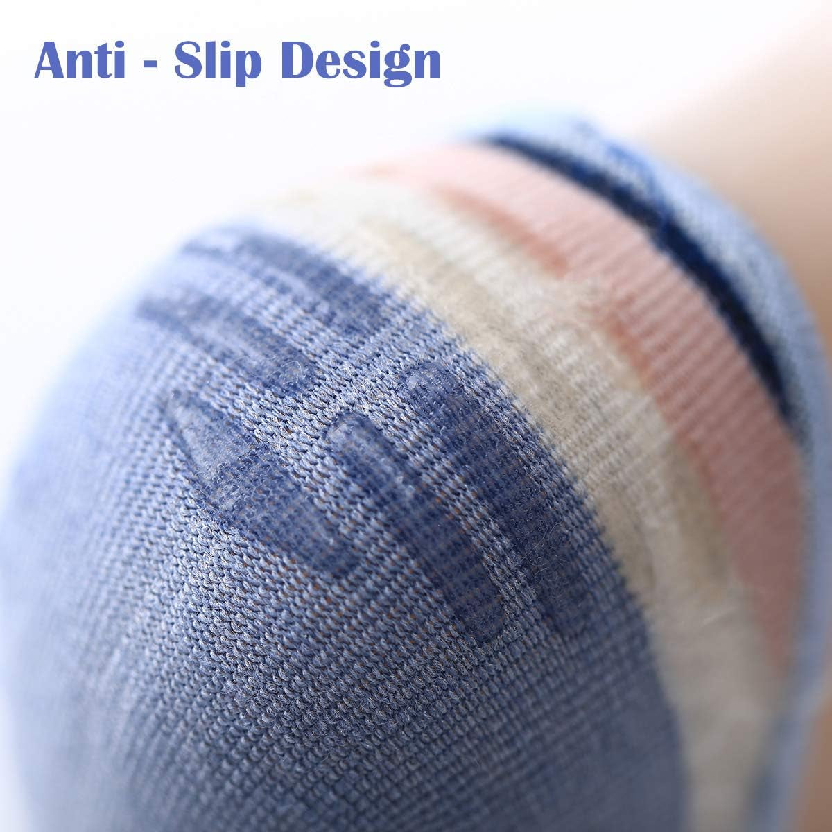 5-Pack No Show Socks for Women Size 6-9 Ankle Invisible Non-Slip Athletic Socks