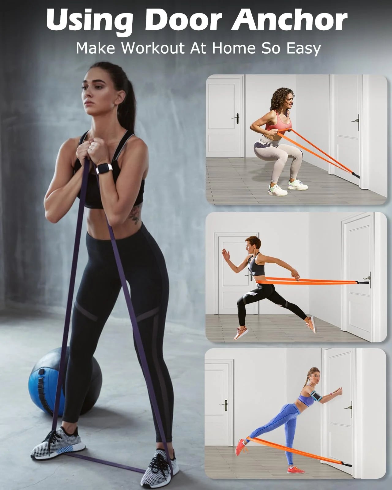 Pull up Assist Bands Set of 6, Resistance Bands, Heavy Duty Exercise Bands, Workout Bands for Body Stretching, Powerlifting and Resistance Training